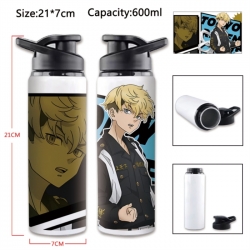 Tokyo Revengers Anime Printed Outdoor Sports Water Bottle 600ml 21x7cm