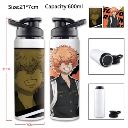 Tokyo Revengers Anime Printed Outdoor Sports Water Bottle 600ml 21x7cm
