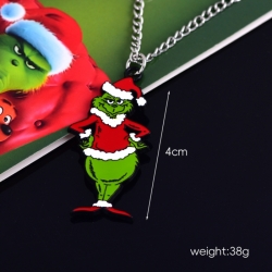 Christmas Monster Anime cartoon metal necklace pendant price for 5 pcs 