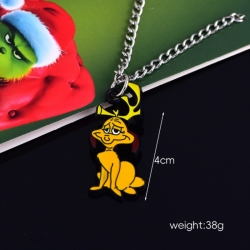 Christmas Monster Anime cartoon metal necklace pendant price for 5 pcs 