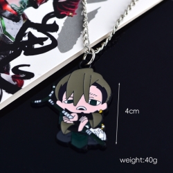 Demon Slayer Kimets  Anime cartoon metal necklace pendant price for 5 pcs 