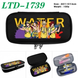 My Hero Academia Anime Waterproof canvas zipper clamshell pencil case pencil case 22x10x4cm
