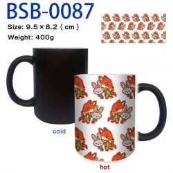 Zootopia Anime peripherals color changing ceramic cup tea cup mug 9.5X8.2cm