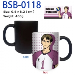 Haikyuu!! Anime peripherals color changing ceramic cup tea cup mug 9.5X8.2cm