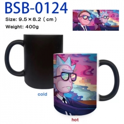 Rick and Morty Anime peripherals color changing ceramic cup tea cup mug 9.5X8.2cm
