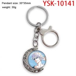Jujutsu Kaisen Anime double-sided crystal rotating gemstone keychain pendant price for 5 pcs