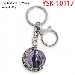 The Apothecary Diaries Hardware Anime double-sided crystal rotating gemstone keychain pendant price for 5 pcs