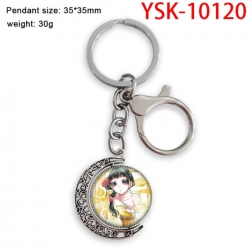 The Apothecary Diaries Hardware Anime double-sided crystal rotating gemstone keychain pendant price for 5 pcs