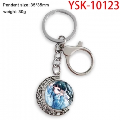 The Apothecary Diaries Hardware Anime double-sided crystal rotating gemstone keychain pendant price for 5 pcs