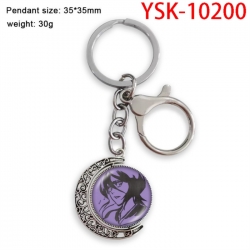 Bleach Anime double-sided crystal rotating gemstone keychain pendant price for 5 pcs