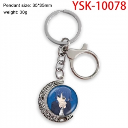 BOCCHI THE ROCK! Anime double-sided crystal rotating gemstone keychain pendant price for 5 pcs