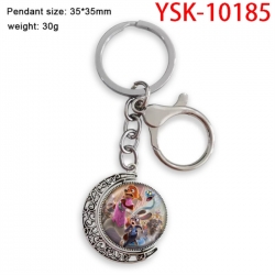 Zootopia Anime double-sided crystal rotating gemstone keychain pendant price for 5 pcs