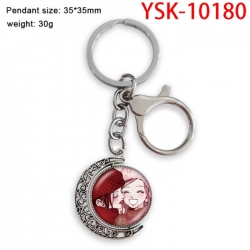 NANA Anime double-sided crystal rotating gemstone keychain pendant price for 5 pcs