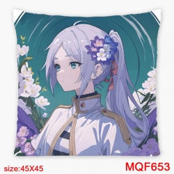 Frieren: Beyond Journey's Anime square full-color pillow cushion 45X45CM NO FILLING 