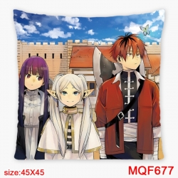 Frieren: Beyond Journey's Anime square full-color pillow cushion 45X45CM NO FILLING 