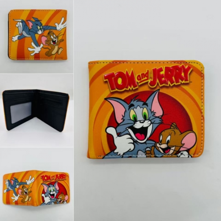 Tom and Jerry  Full color Two fold short card case wallet 11X9.5CM