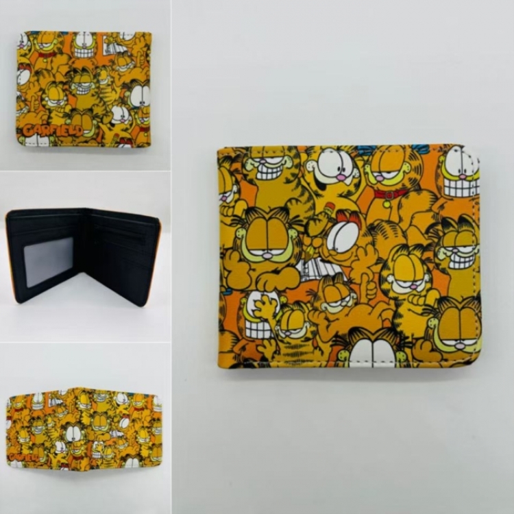 Garfield  Full color Two fold short card case wallet 11X9.5CM