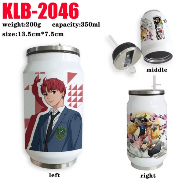 DANDADAN Anime Printed Stainless Steel Insulated Cup Straw Water Cup 350ML