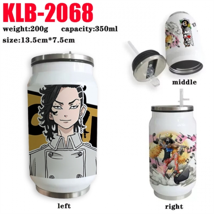 Tokyo Revengers Anime Printed Stainless Steel Insulated Cup Straw Water Cup 350ML
