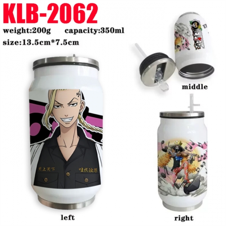 Tokyo Revengers Anime Printed Stainless Steel Insulated Cup Straw Water Cup 350ML