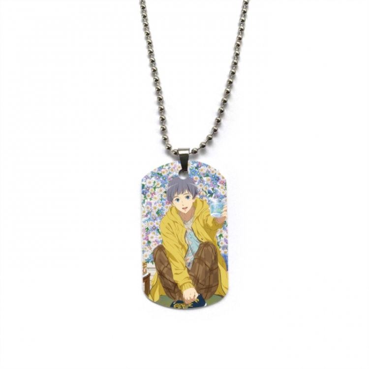 Free! Anime double-sided full color printed military brand necklace price for 5 pcs