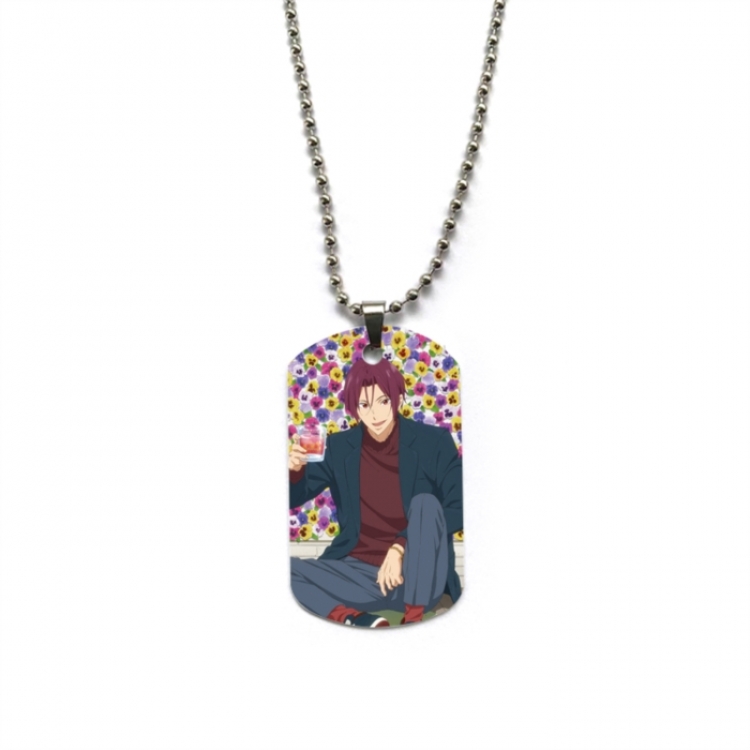 Free! Anime double-sided full color printed military brand necklace price for 5 pcs