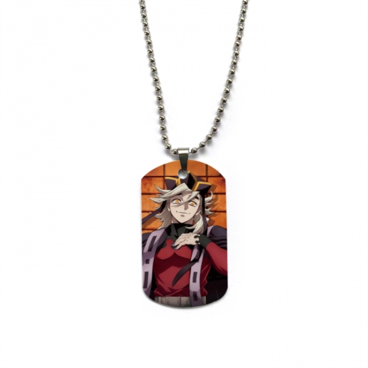 Demon Slayer Kimets Anime double-sided full color printed military brand necklace price for 5 pcs