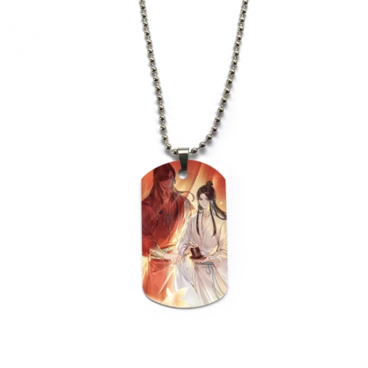 Heaven Official's Blessing Anime double-sided full color printed military brand necklace price for 5 pcs