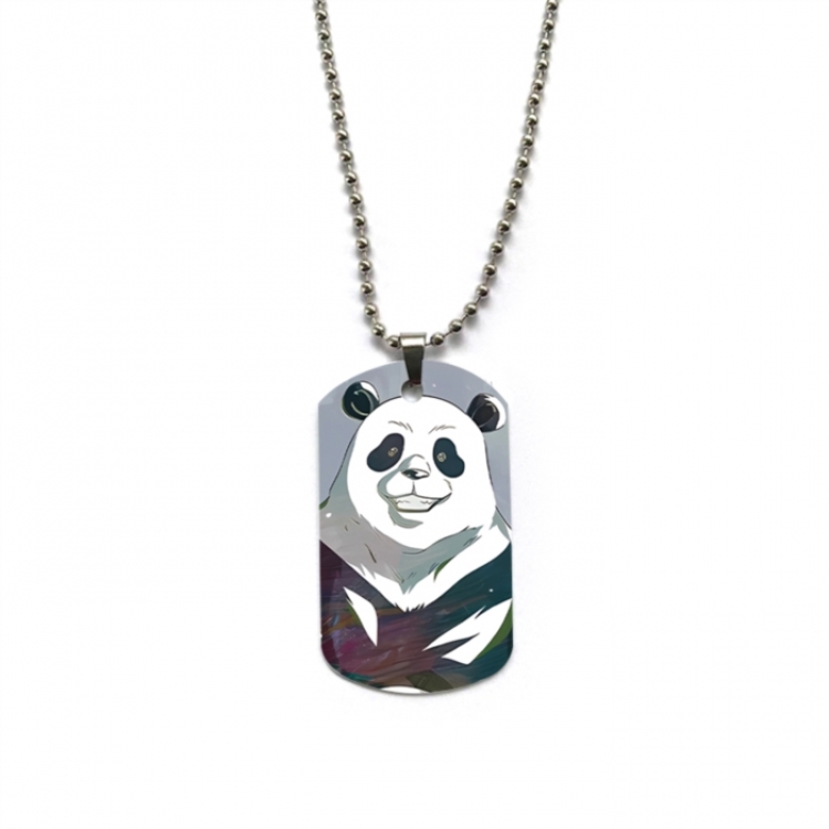 Jujutsu Kaisen Anime double-sided full color printed military brand necklace price for 5 pcs
