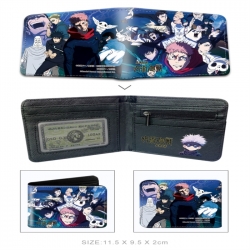 Jujutsu Kaisen 3D concave convex two fold  shortshort wallet leather wallet 11X9.5 60G