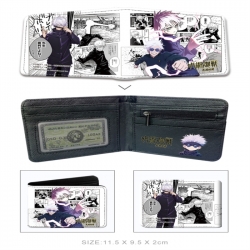 Jujutsu Kaisen 3D concave convex two fold  shortshort wallet leather wallet 11X9.5 60G