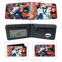Jujutsu Kaisen 3D concave convex two fold  shortshort wallet leather wallet 11X9.5 60G
