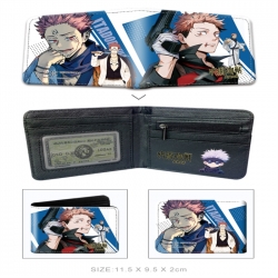 Jujutsu Kaisen 3D concave convex two fold  shortshort wallet leather wallet 11X9.5 60G