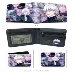 Jujutsu Kaisen 3D concave convex two fold  shortshort wallet leather wallet 11X9.5 60G