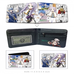 Frieren: Beyond Journey's 3D concave convex two fold  shortshort wallet leather wallet 11X9.5 60G