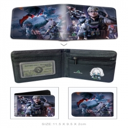 Operation Delta 3D concave convex two fold  shortshort wallet leather wallet 11X9.5 60G