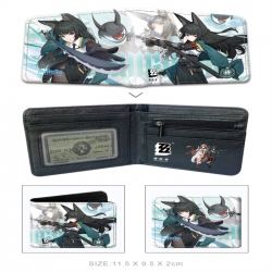 Zenless Zone Zero 3D concave convex two fold  shortshort wallet leather wallet 11X9.5 60G