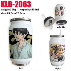 Tokyo Revengers Anime Printed Stainless Steel Insulated Cup Straw Water Cup 350ML