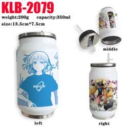 BOCCHI THE ROCK! Anime Printed Stainless Steel Insulated Cup Straw Water Cup 350ML