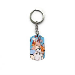 Chainsaw Man Anime double-sided full-color printed keychain price for 5 pcs