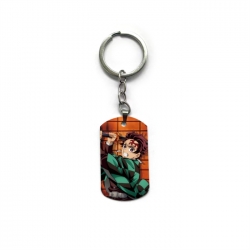 Demon Slayer Kimets Anime double-sided full-color printed keychain price for 5 pcs