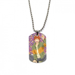 Free! Anime double-sided full color printed military brand necklace price for 5 pcs