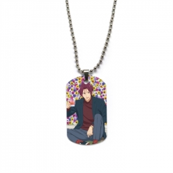 Free! Anime double-sided full color printed military brand necklace price for 5 pcs