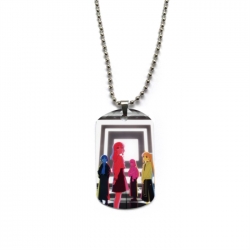BOCCHI THE ROCK! Anime double-sided full color printed military brand necklace price for 5 pcs