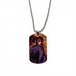 Demon Slayer Kimets Anime double-sided full color printed military brand necklace price for 5 pcs