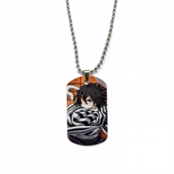 Demon Slayer Kimets Anime double-sided full color printed military brand necklace price for 5 pcs