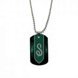 Harry Potter Anime double-sided full color printed military brand necklace price for 5 pcs