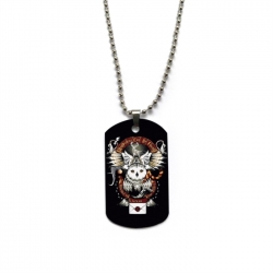 Harry Potter Anime double-sided full color printed military brand necklace price for 5 pcs