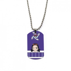 One Piece Anime double-sided full color printed military brand necklace price for 5 pcs