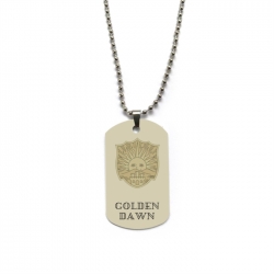 Black Clover Anime double-sided full color printed military brand necklace price for 5 pcs